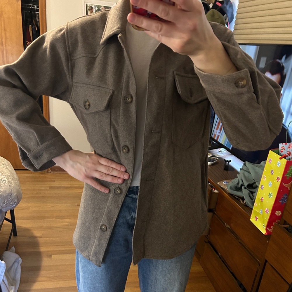 Love Tree Brown Utility Jacket